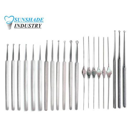  ENT Meyhoefer, Fox, Buck Curettes & Bowman Lacrimal Probes Set of 21
